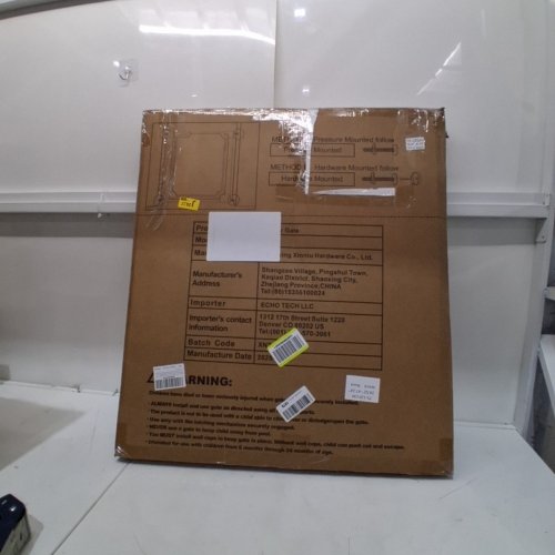 FORENG CLEAR ACRYLIC WINDOW BABY GATE - 29.5" - 47.2" - CLEAR image 3
