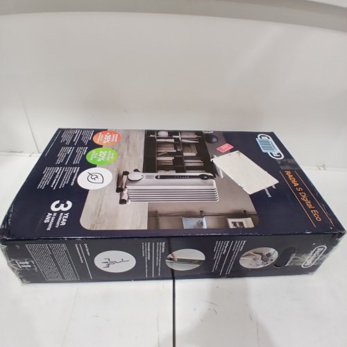 DELONGHI ADJUSTABLE THERMOSTAT OIL-FILLED RADIATOR SPACE HEATER WITH 3 HEAT SETTINGS - 120V - LIGHT GREY (MODEL: TRRS0715ECA) image 7