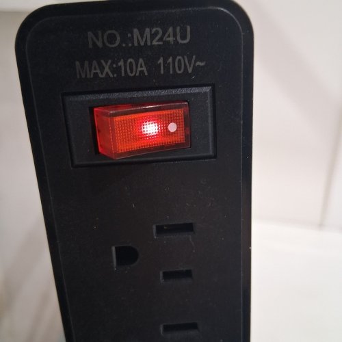 POWER STRIP - 10A - 110 V- WITH USB-A AND USB-C SOCKETS - BLACK (MODEL: M24U) image 2