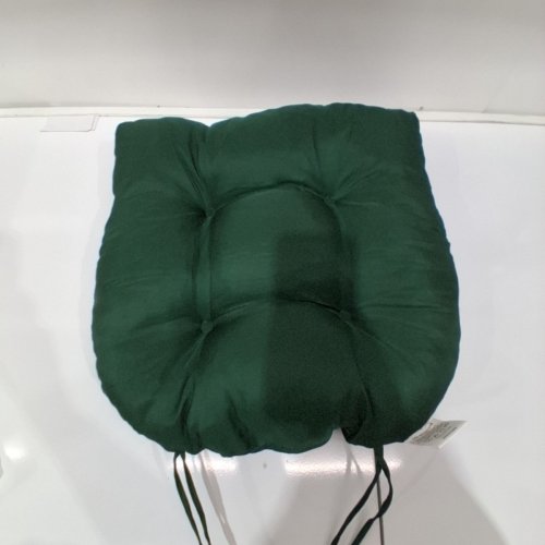 BLAZING NEEDLES SOLID TWILL U-SHAPED TUFTED CHAIR CUSHION - 16" - FOREST GREEN (MODEL: 916X16US-T-2CH-TW) image 3