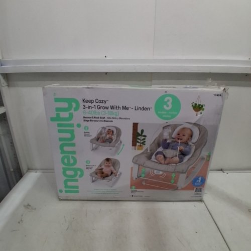 INGENUITY 3-IN-1 GROW WITH ME BOUNCER & ROCKER - 6-40 LBS - NEUTRAL (MODEL: 17499) image 4