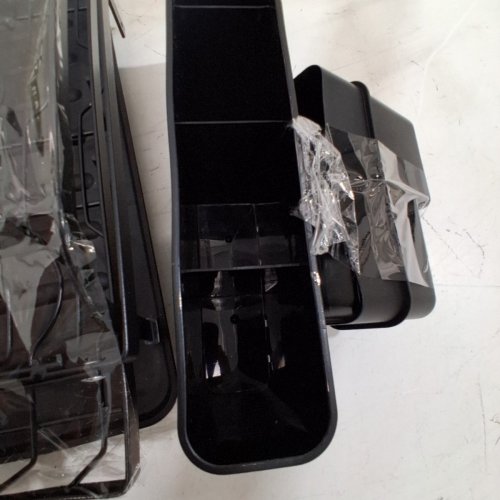 2-TIER METAL DISH DRYING RACK WITH DRIP TRAY - BLACK image 3