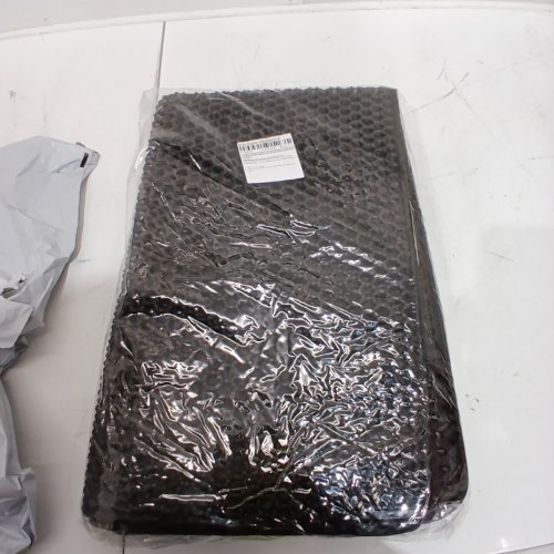 ZUHUCPTS CAT LITTER MAT TRAPPER - HONEYCOMB DOUBLE LAYER LITTER CATCHING RUG FOR CAT LITTER BOX - 35" X 24" - BLACK image 2