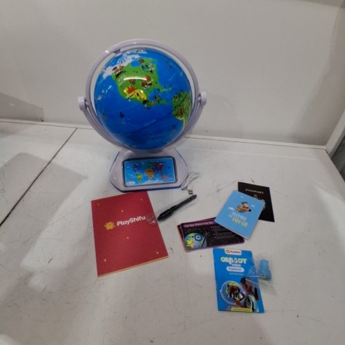PLAYSHIFU ORBOOT EARTH EXPLORER - ADVANCED VERSION WITH MAGIC STYLUS, ZAP-ON PANELS & LIGHT-UP CONSTELLATIONS - STEM TOY GIFT - 10" GLOBE - SILVER, GREEN AND BLUE - (MODEL: SHIFU072) image 2