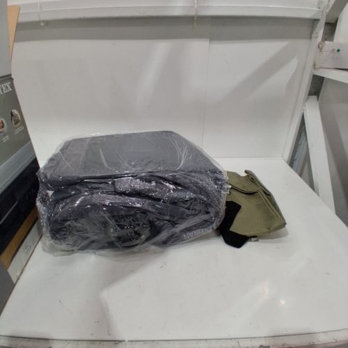 INTEX DURA BEAM PLUS DELUXE PILLOW REST RAISED AIRBED - QUEEN -22" - BLACK\GREY image 2