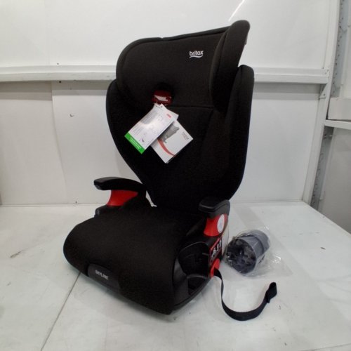 BRITAX SKYLINE 2-STAGE BELT-POSITIONING BOOSTER CAR SEAT WITH 2-LAYER IMPACT PROTECTION - 40-120LB CAPACITY - DUSK/BLACK (MODEL: E1C249H) image 3