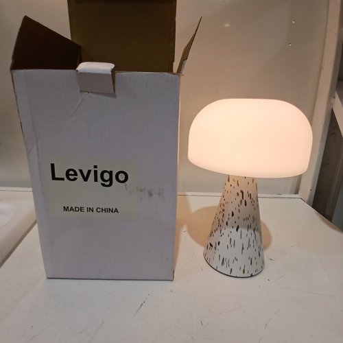 LEVIGO CUTE MUSHROOM TABLE LAMP WITH TOUCH SWITCH - WHITE image 3