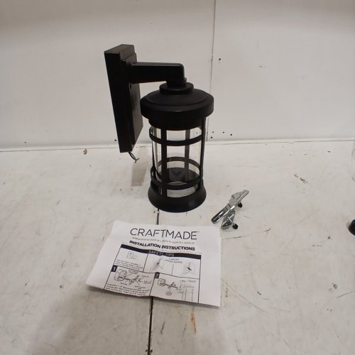 CRAFTMADE OUTDDOR WALL MOUNTED RESILIENCE LANTERN, 15" - BLACK (MODEL: ZA2314-TB) image 3