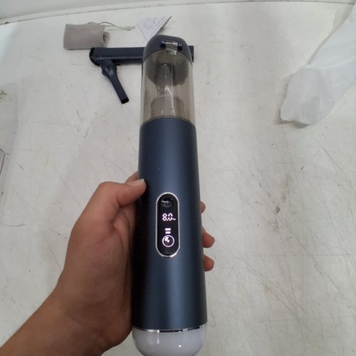 PORTABLE CORDLESS VACUUM CLEANER - 17000PA - DARK BLUE image 2