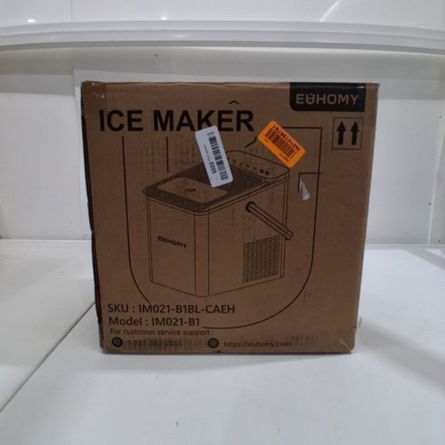 EUHOMY COUNTERTOP ICE MAKER WITH ICE SCOOP AND BASKET - MAKES 26.5LB / DAY - BLACK (MODEL: IM021-B1) image 6