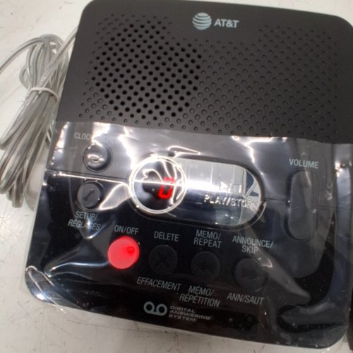 AT&T HOME DIGITAL ANSWERING SYSTEM WITH TIME & DAY STAMP - BLACK (MODEL: ‎1740) image 2