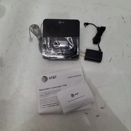AT&T HOME DIGITAL ANSWERING SYSTEM WITH TIME & DAY STAMP - BLACK (MODEL: ‎1740) image 3