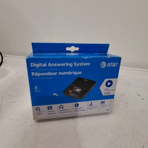 AT&T HOME DIGITAL ANSWERING SYSTEM WITH TIME & DAY STAMP - BLACK (MODEL: ‎1740) image 4