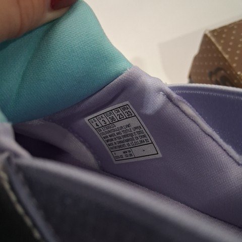 GIRL'S SKECHERS SNEAKERS - SIZE 4 - LAVENDER/TEAL/PINK/WHITE (STYLE: 2001659) image 3