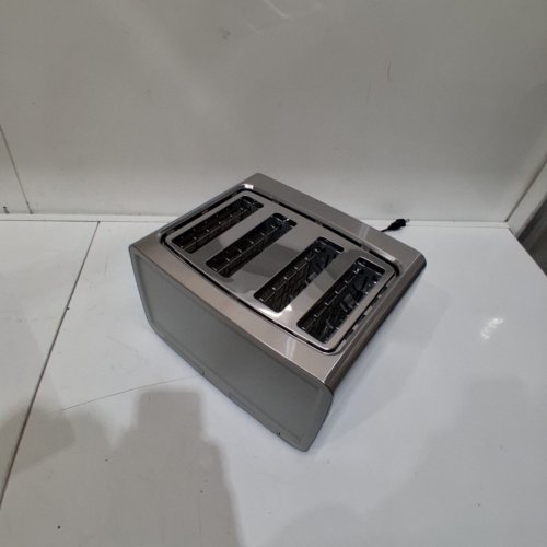 BLACK+DECKER 4 SLICE TOASTER - EXTRA WIDE SLOTS FOR BAGELS AND ARTISAN BREADS - STAINLESS STEEL- (MODEL:TR4900SSD) image 4
