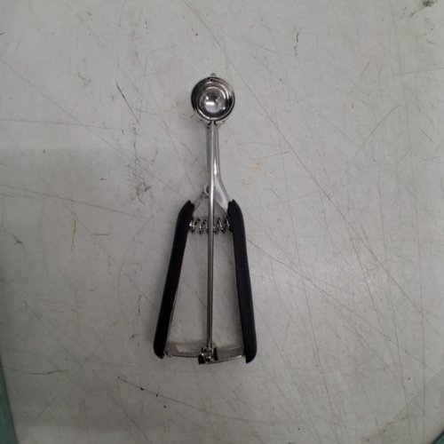 TRIGGER RELEASE ICE CREAM SCOOP - 1" SCOOP - SILVER / BLACK image 2