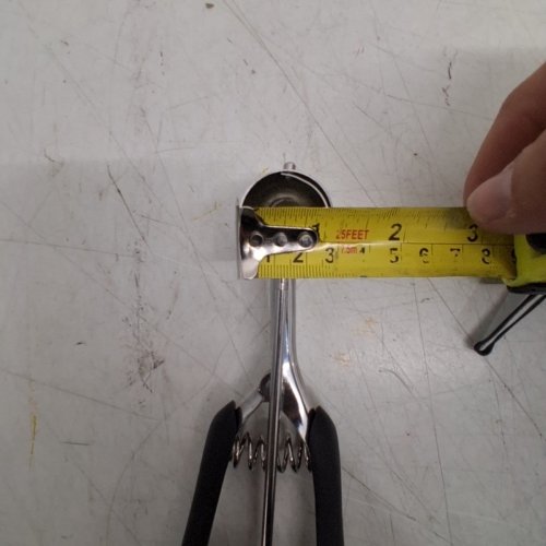 TRIGGER RELEASE ICE CREAM SCOOP - 1" SCOOP - SILVER / BLACK image 3