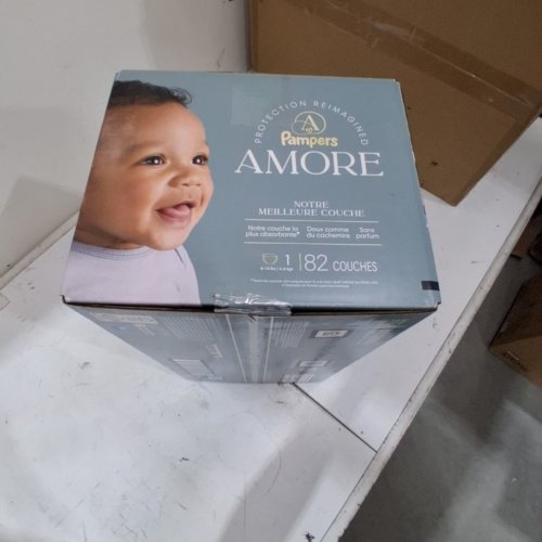 82PK PAMPERS AMORE MOST ABSORBENT AND BEST DIAPER - SIZE 1 - WHITE (UPC: 03077224453) image 3