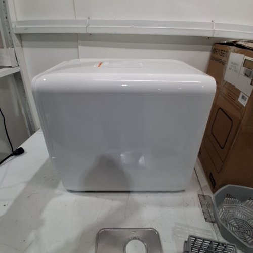 AIRMSEN PORTABLE COUNTERTOP MINI DISHWASHER WITH 5L BUILT-IN WATER TANK - 9 PROGRAMS, 14.6"X 17.8"X 20.1", SELF-CLEANING WASHING, 24H DELAY START AND ENERGY-SAVING - WHITE (MODEL: ZMW-DUHC01) image 5