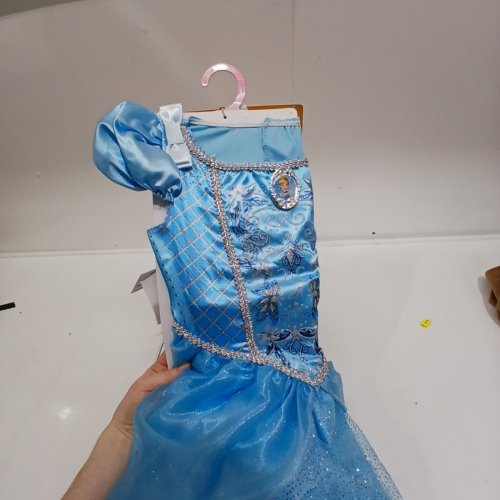 2PC TODDLER GIRLS DISGUISE DISNEY CINDERELLA COSTUME - 2T - BLUE image 4