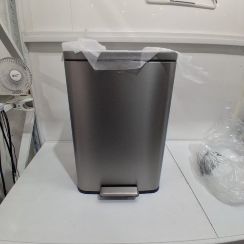 EKO MADISON SERIES STEP TRASH CAN WITH INNER LINER - 50L - BRUSHED STAINLESS STEEL (MODEL:‎EK9361MT-50L) image 2