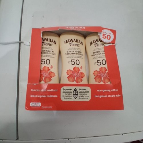 3 HAWAIIAN TROPIC SHEER TOUCH ULTRA RADIANCE OIL FREE SUNSCREEN - SPF50 - 240ML/EACH image 2