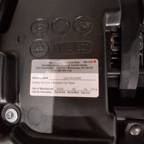 SAFETY 1ST 3-IN-1 HARNESS BOOSTER CAR SEAT - 100LB MAX - BLACK (MODEL: 22276CHHR) image 2
