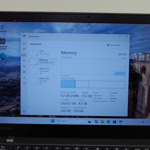 LENOVO THINKPAD T470S BUSINESS LAPTOP - 14" FHD SCREEN - INTEL I7-6600U 20GB RAM - 256GB SSD - WINDOWS 11 - BLACK image 4