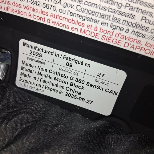 CYBEX GOLD CALLISTO G 360 ROTATING ALL-IN-ONE CONVERTIBLE CAR SEAT WITH SAFETY ASSURE PROTECTION SYSTEM - 120LBS MAX - MOON BLACK (MODEL: 524000600) image 2