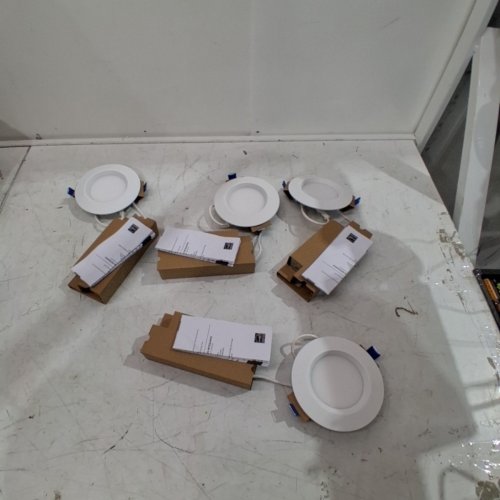 4PK HALO COLOR SELECTABLE LED RECESSED WAFER CANLESS DOWNLIGHT - 4" - 2700K TO 5000K - WHITE (MODEL: HLBC4069FSD2W1EMW) image 3