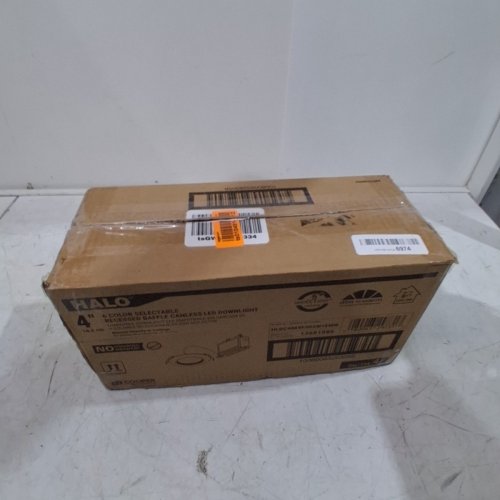 4PK HALO COLOR SELECTABLE LED RECESSED WAFER CANLESS DOWNLIGHT - 4" - 2700K TO 5000K - WHITE (MODEL: HLBC4069FSD2W1EMW) image 5