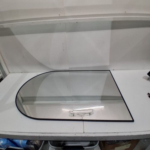 ARCH BATHROOM MIRROR WALL MOUNTED MIRROR- 26" X 37.5" - BLACK image 2