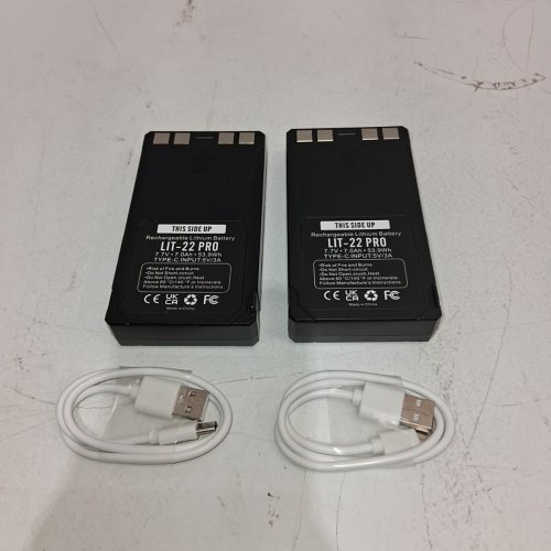 2PK LIT-22 PRO RECHARGEABLE BATTERIES REPLACEMENT FOR SPYPOINT HUNTING TRAIL CAMS - 7.7V/7000MAH - BLACK image 2