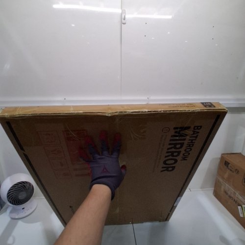 TOKESHIMI BATHROOM VANITY MIRROR FRAMELESS WITH 1" BEVELED EDGE - 24" X 36" (MODEL: JZFJ M6181) image 3