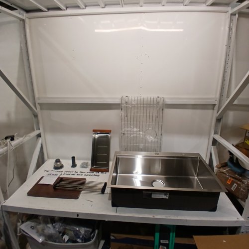 STAINLESS STEEL TOP DROP-IN SINGLE BOWL KITCHEN SINK WORKSTATION - 33" (MODEL: T332209RS1) image 2