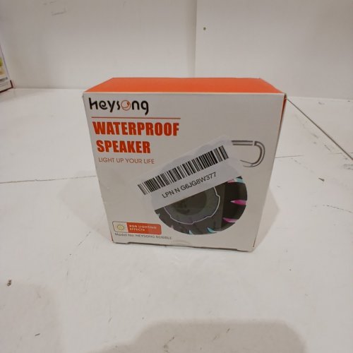 HEYSONG WATERPROOF LIGHTWEIGHT PORTABLE BLUETOOTH SPEAKER WITH HD SOUND - RGB LIGHTING - BLACK (MODEL: HEYSONG BUBBLE) image 4