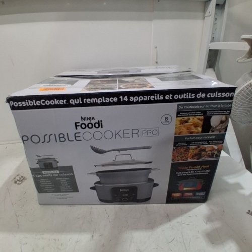 NINJA FOODI POSSIBLECOOKER PRO 8-IN-1 MULTI-COOKER - 8.8QT CAP - SEA SALT GREY (MODEL: MC1001C) image 10