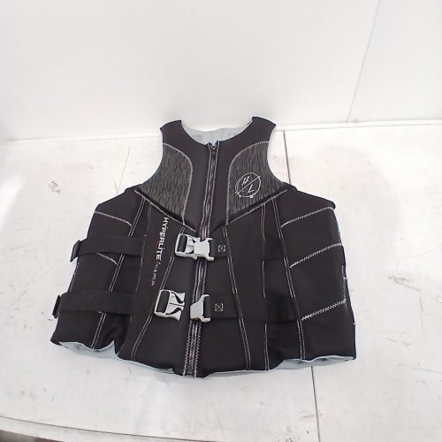MEN'S HYPERLITE NEOPRENE PFD LIFE VEST WITH BUCKLE STRAPS - MED - BLACK/GREEN (MODEL: 3246) image 2