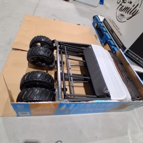MAC SPORTS FOLDING WAGON WITH BRAKES AND POCKETS - 8.6" X 21.7" X 25" - 350LBS CAP - BLACK (MODEL: 1872234) image 3