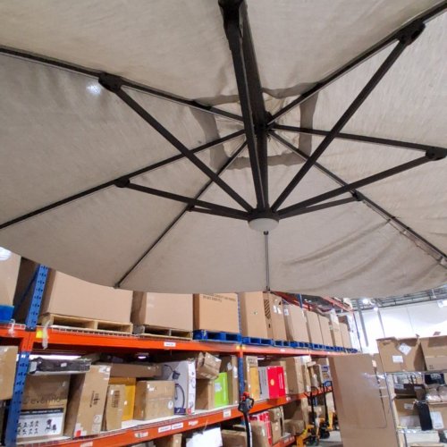 SUNVILLA SQUARE LED CANTILEVER UMBRELLA - 10FT X 13FT -TAN (MODEL: 1807339) image 7