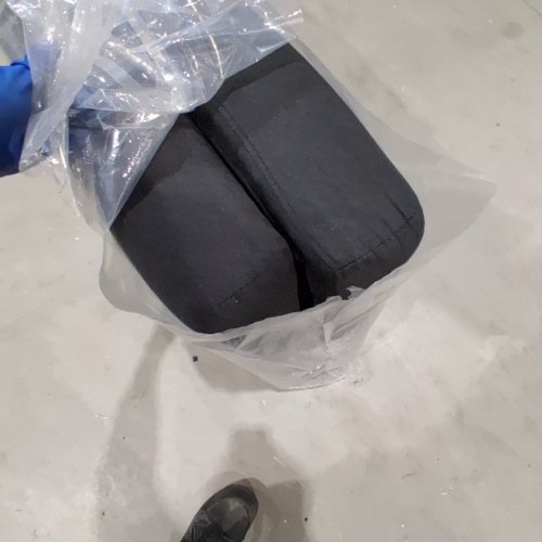 2PC 2PC UPHOLSTERED SOFA CUSHIONS - 43" X 25" X 5" - DARK GREY image 3