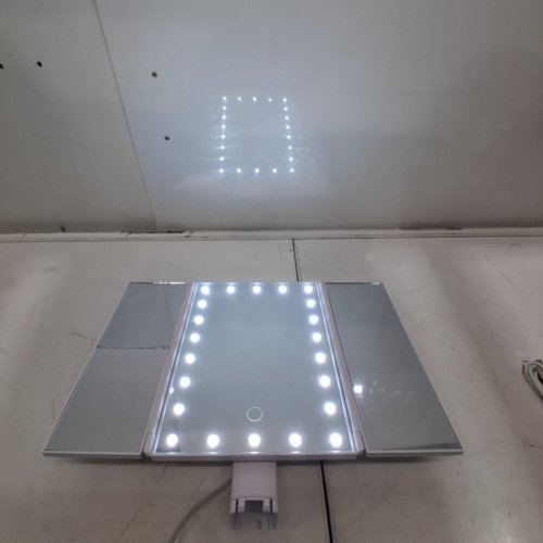 DENCERT ADJUSTABLE BRIGHTNESS MAKEUP VANITY MIRROR WITH LIGHTS - 1X/2X/3X/10X - WHITE (MODEL: DCT-2301) image 2