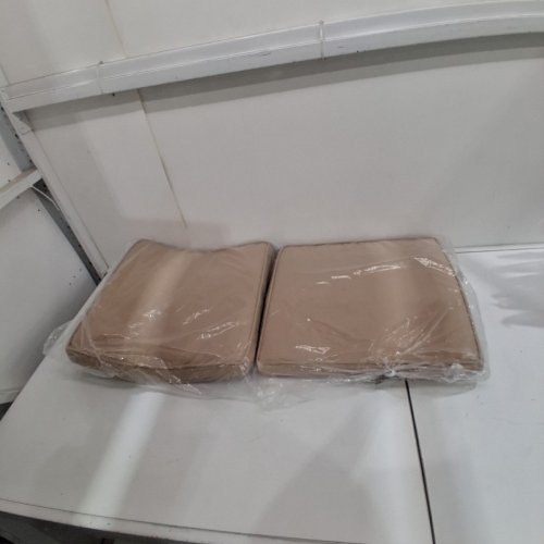 2PK REPLACMENT PATIO CHAIR CUSHIONS - 18" - BEIGE image 3