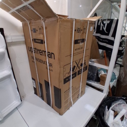 UPSTREMAN SINGLE DOOR MINI FRIDGE WITH FREEZER AND MINI ICE TRAY - 3.2 CU. FT. - BLACK (MODEL: BR321) image 6