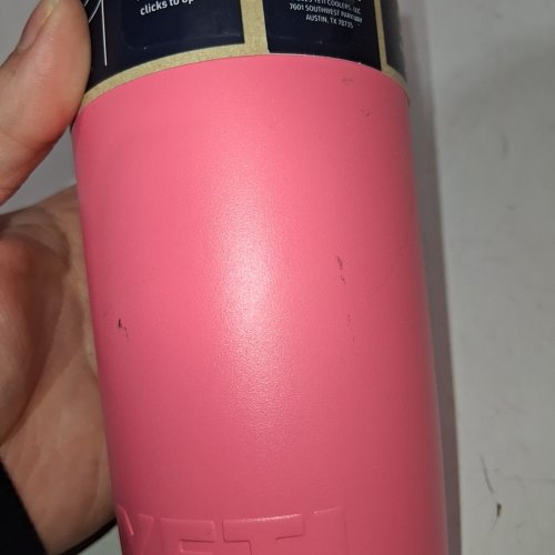 YETI RAMBLER TRAVEL MUG - 16OZ - TROPICAL PINK image 5