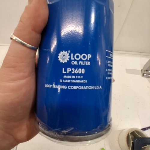 TRANSIT INC LOOP ADVANCED OIL FILTER - BLUE (MODEL: LP3600) image 2