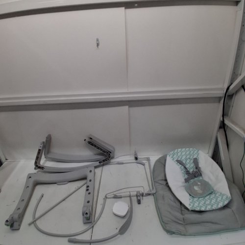 INGENUITY 3-IN-1 KEEP COZY GROW WITH ME VIBRATING BABY BOUNCER, ROCKER & CHAIR - 40LBS CAPACITY - WEAVER THEME GREY/WHITE/GREEN (MODEL: ‎12428) image 3