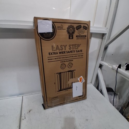 REGALO EASY STEP EXTRA WIDE BABY GATE - 29"- 49" X 30" - GREY (MODEL: 1164 EP DS) image 6
