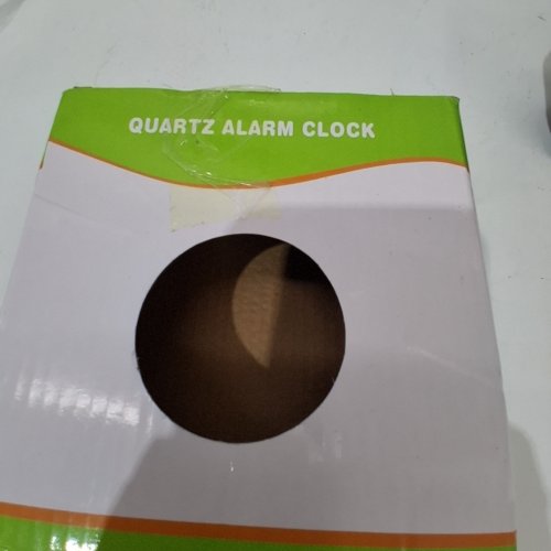 RETRO ANALOG QUARTZ ALARM CLOCK - 5" - ROMAN BLACK image 3