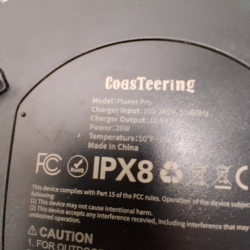 COASTEERING CORDLESS ROBOTIC POOL CLEANER - 26W - BLACK AND ORANGE (MODEL: PLANET PRO) image 3